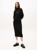Black Tommy Badge Maxi Jumper Dress  Women