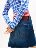 Denim Ultra High Rise Mom Denim Mini Skirt  Women