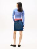 Denim Ultra High Rise Mom Denim Mini Skirt  Women