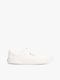White Essential Flatform Skate Trainers  Men
