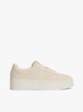 Beige The Greenwich Suede Flatform Trainers  Women