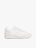 Beige Leather Cleat Classic Runner Trainers  Women
