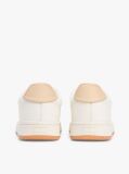 Beige Leather Archive Court Trainers  Women