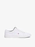 White Iconic Contrast Panel Trainers  Men