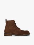 Brown Cleat Suede Moc Toe Boots  Men