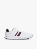 White Signature Tape Cleat Trainers With Leather  Men