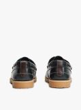 Blue Leather Braided Boat Shoes  Men