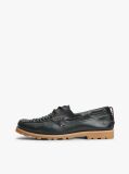 Blue Leather Braided Boat Shoes  Men