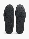 Μαύρο Δερμάτινα Sneakers Με Μίξη Υφών  Άνδρες