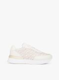Beige TH Monogram Leather Trainers  Women