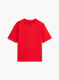 Red Flag Embroidery Crew Neck T-Shirt  Boys