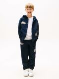 Blue Varsity Embroidery Regular Joggers  Boys