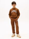 Brown Varsity Logo Print Fleece Joggers  Boys