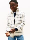 Multi Regular Fit Windowpane Check Shirt  Boys