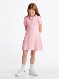 Pink Pleated Polo Dress  Girls