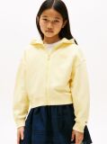 Κίτρινο Άνετο Hoody Με Φερμουάρ  Κορίτσια