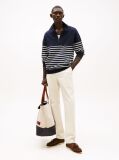 White Denton Stretch Cotton Straight Chinos  Men