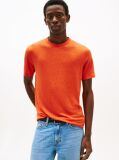 Orange Linen T-Shirt  Men
