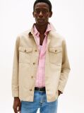 Beige Smart Casual Performance Shirt Jacket  Men