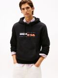 Μαύρο TH Hoodie Με Colour Block Σχέδιο  Άνδρες