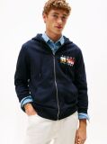 Blue TH Colour Flag Zip Through Hoodie  Men
