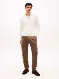 Brown Harlem Pleated Tapered Corduroy Chinos  Men