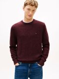Red Wool Blend Donegal Knit Jumper  Men
