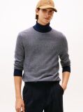 Multi Pima Cotton Roll Neck Sweater  Men