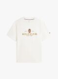Άσπρο Performance T-Shirt Με Κεντητό Λογότυπο  Άνδρες