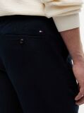 Blue Harlem Tapered Leg Linen Blend Chinos  Men