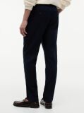 Blue Harlem Tapered Leg Linen Blend Chinos  Men