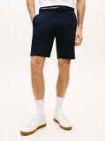 Blue Denton Belted Twill Slim Bermuda Shorts  Men