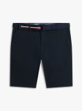 Blue Denton Belted Twill Slim Bermuda Shorts  Men