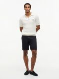 Blue Denton Print Slim 9.5" Inseam Chino Bermuda Shorts  Men