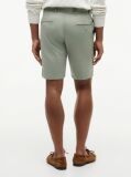 Grey Denton Print Slim 9.5" Inseam Chino Bermuda Shorts  Men