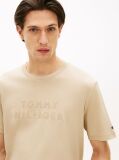 Μπεζ T-Shirt Με Tonal Λογότυπο  Άνδρες