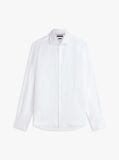 Άσπρο Smart Casual Λινό Πουκάμισο Σε Slim Γραμμή  Άνδρες