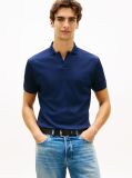 Blue Regular Fit Interlock Knit Polo Shirt  Men