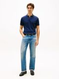 Blue Regular Fit Interlock Knit Polo Shirt  Men