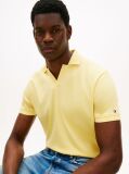 Yellow Regular Fit Interlock Knit Polo Shirt  Men