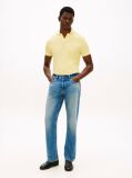 Yellow Regular Fit Interlock Knit Polo Shirt  Men