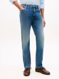 Blue Denton Faded Slim Straight Leg Jeans  Men