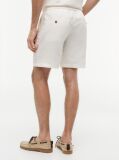 Beige Dover Linen Blend 8" Inseam Chino Bermuda Shorts  Men