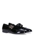 Black Double Straps Ballerinas  Girls