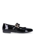 Black Double Straps Ballerinas  Girls