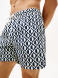 Multi Print Mid Length Swim Trunks  Men