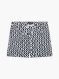 Multi Print Mid Length Swim Trunks  Men