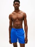 Blue Original Logo Mid Length Swim Shorts  Men