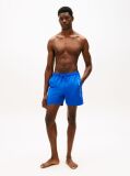 Blue Original Logo Mid Length Swim Shorts  Men
