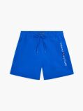 Blue Original Logo Mid Length Swim Shorts  Men